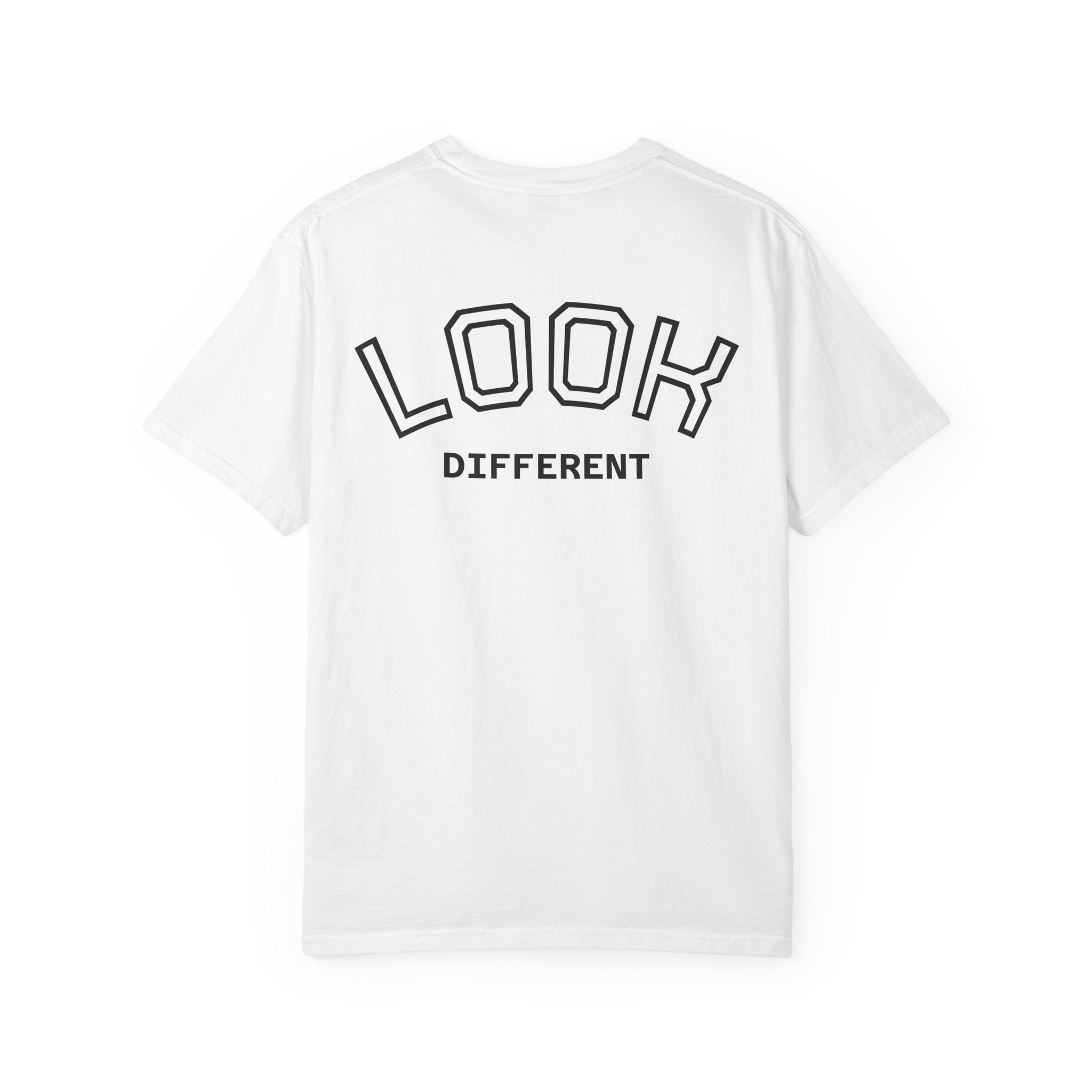 Cat Meme Graphic T-Shirt — "God knew I'd be too powerful if I had social skills" | Look Different Back Print