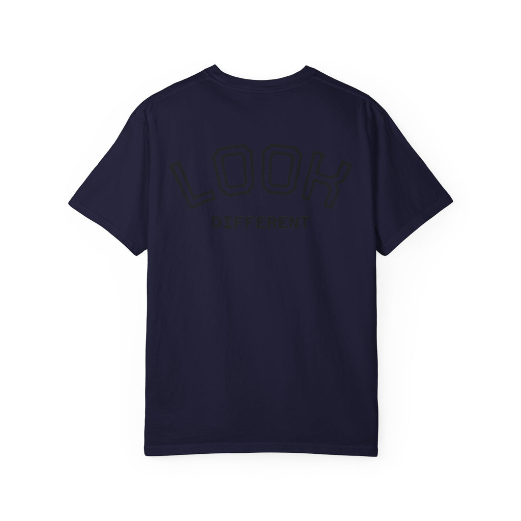 Cat Meme Graphic T-Shirt — "God knew I'd be too powerful if I had social skills" | Look Different Back Print