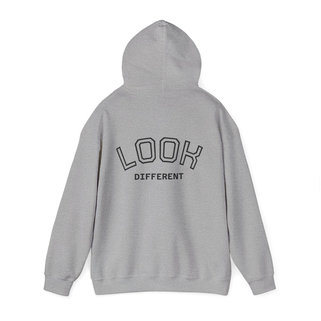 Hoodie — Cute Fluffy Hamster Graphic "Look Different" Pullover