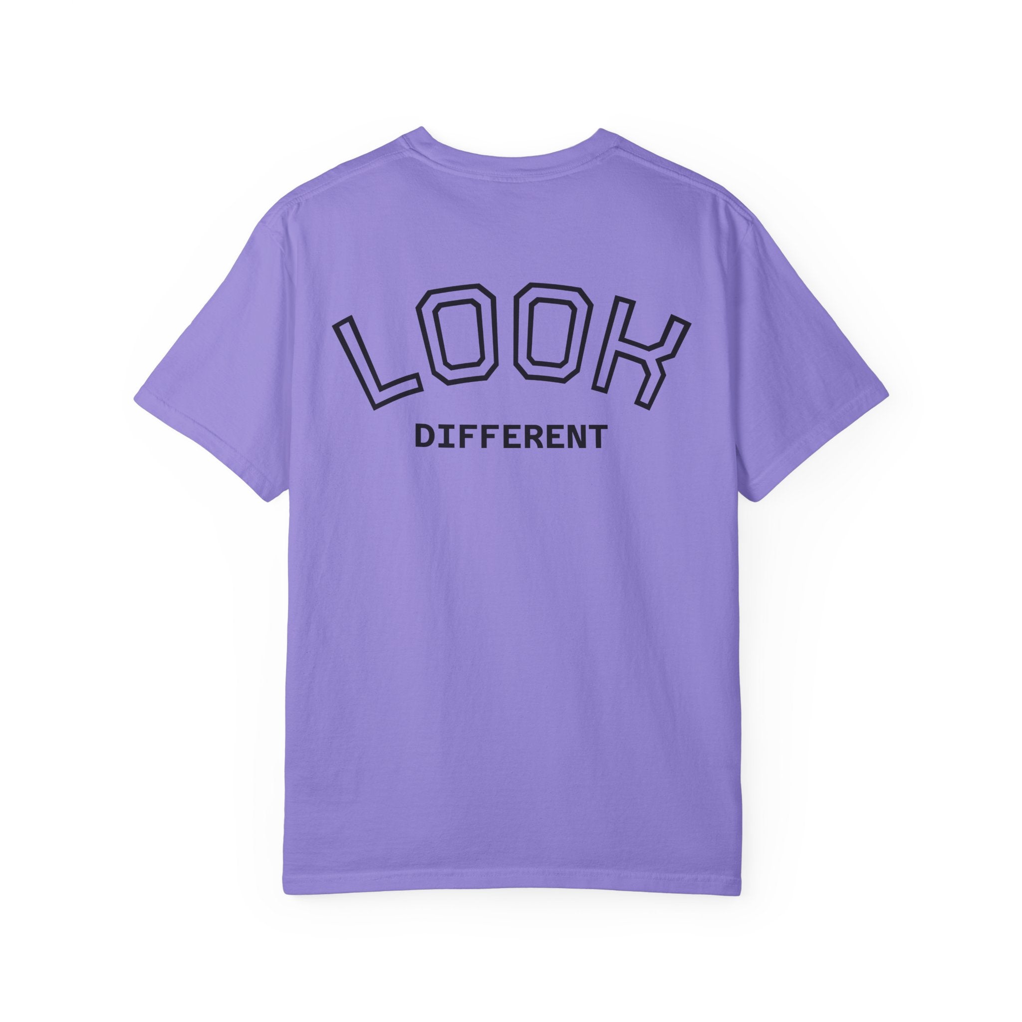 Cat Meme Graphic T-Shirt — "God knew I'd be too powerful if I had social skills" | Look Different Back Print