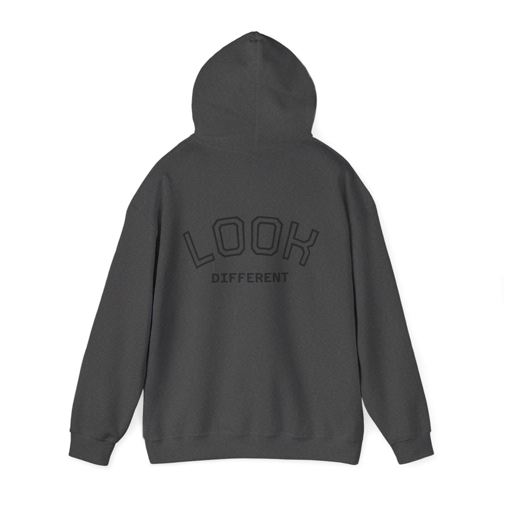 Hoodie — Cute Fluffy Hamster Graphic "Look Different" Pullover
